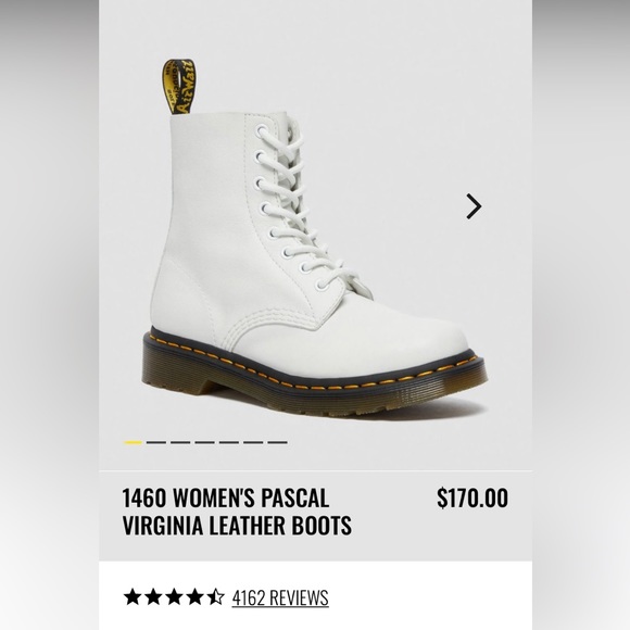 Dr Martens 1460 Women's Pascal Virginia Leather Boots - Picture 8 of 8